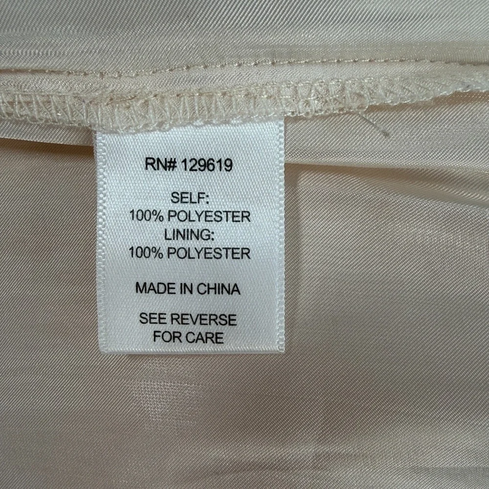 Shimmery Ivory Satin Maxi Skirt Sz M‎ Elastic Waist Flowy Bridal Romantic Fairy